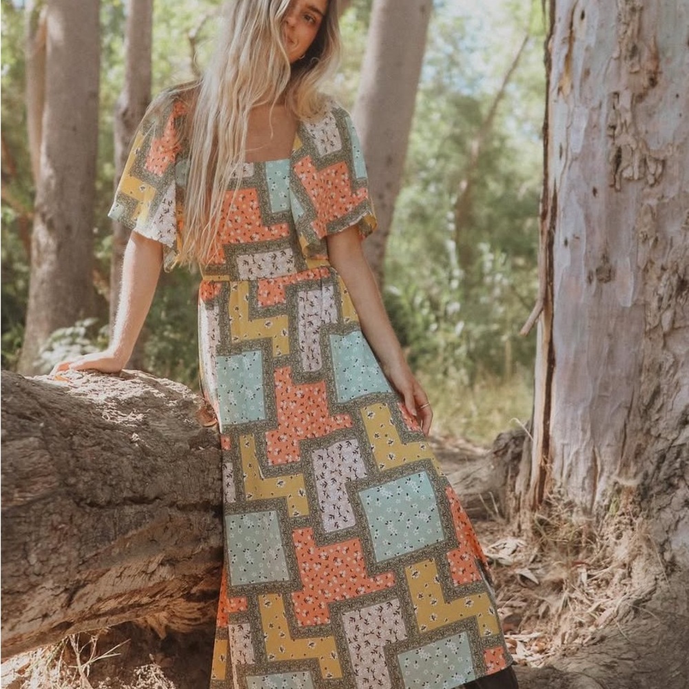 Flower Mosaic Dress